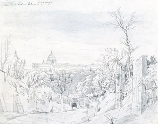 Vista, de, são, peter, basílica, em, roma